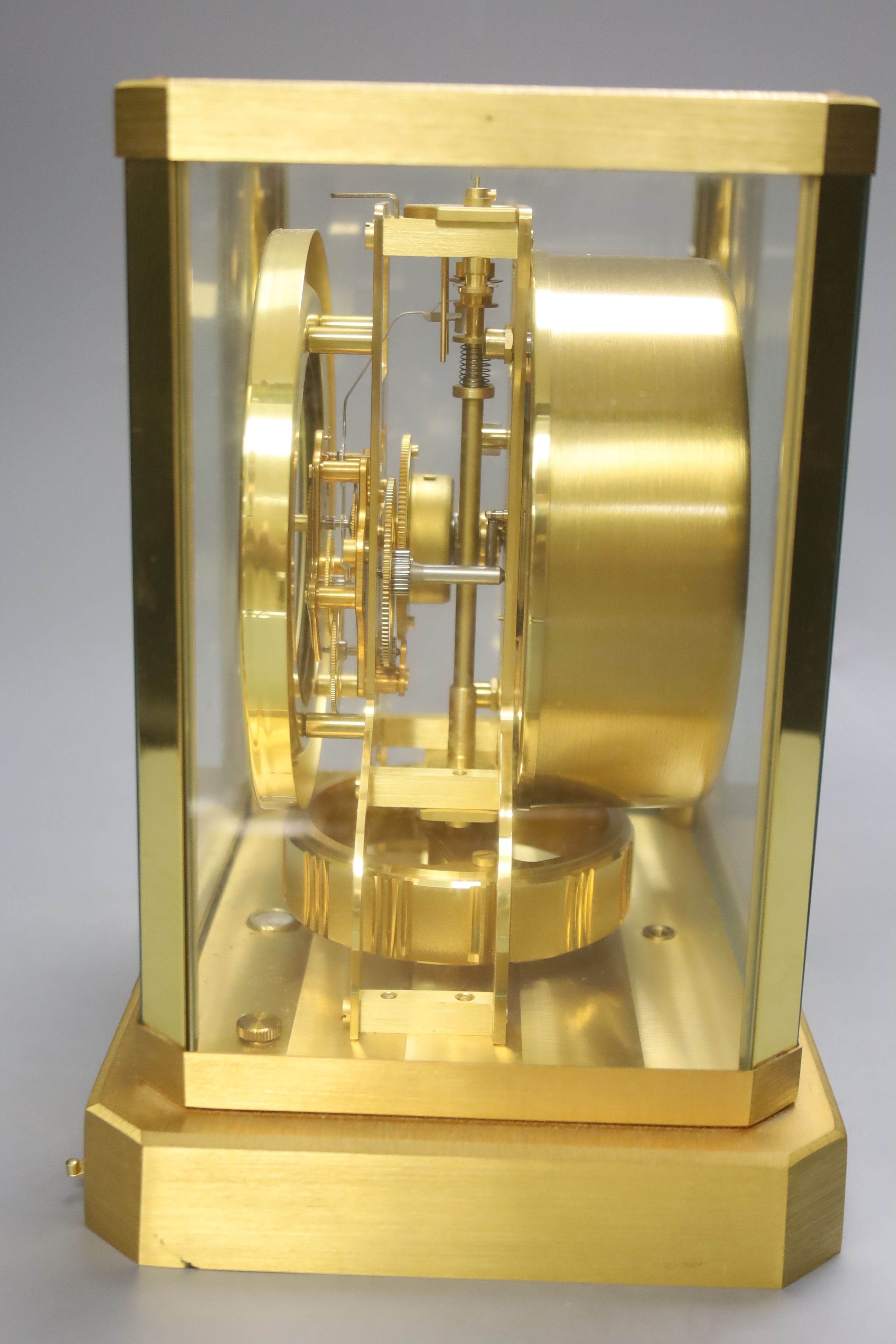 A Jaeger Le Coultre Atmos clock, height 24cm
